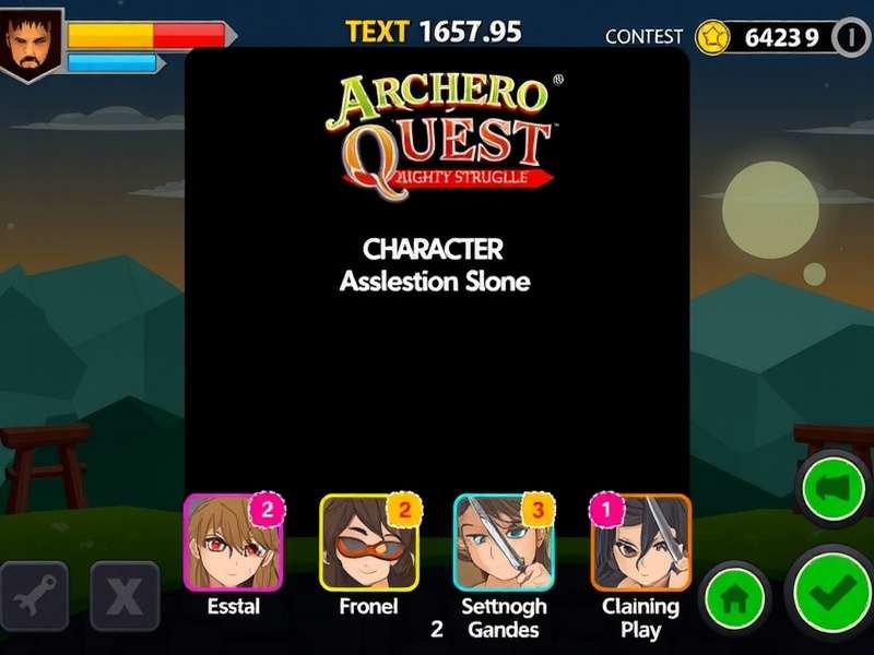 Archero Quest Mighty Struggle character selection screen
